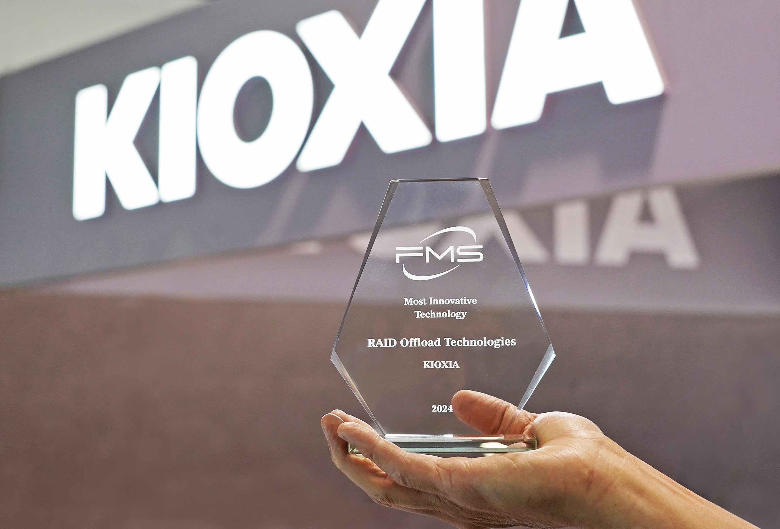 SSD-Based RAID Offload Technology from Kioxia Named ‘Best of Show’ at Future of Memory and Storage (FMS) 2024