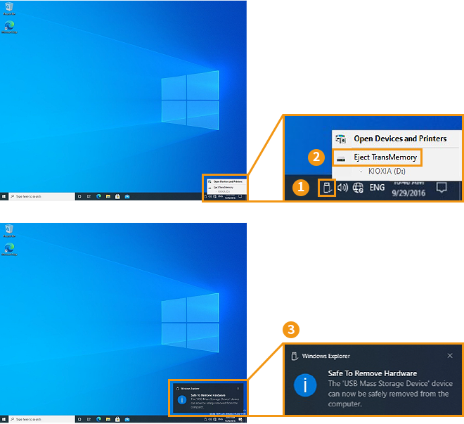 screen display example in Windows